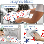 Dish Drying Mat 16" X 24", Super Absorbent & Cuttable Coffee Mats for Countertop, Kitchen Counter Mat Fits Under Coffee Maker or Machine, Hide Stain Drying Pad for Dish Drying Rack, W Stars Freworks
