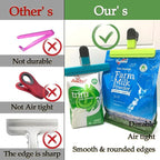 11 Pack Chip Clips Bag Clips Food Bag Clips for Food Packages Chips Storage Bags Heavy Duty Snack Kitchen Potato (3 Large, 6 Small & 2 Round, Classic Style)