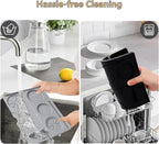 Espresso Tamping Mat, Coffee Tamper Mat, Espresso Mat for Counter, Silicone Tamper Mat, Food-grade, Non-Slip, Waterproof, Heat Resistant (Black, 25x20cm)