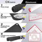 Silicone Baking Mat 28" x 20" Extra Thickness Dough Rolling Mat with Measurements and Edge Heightening, Non-stick Food Grade Silicone Pastry Mat for Pastry, Bread, Cookies, Pizza, Fondant, Pasta