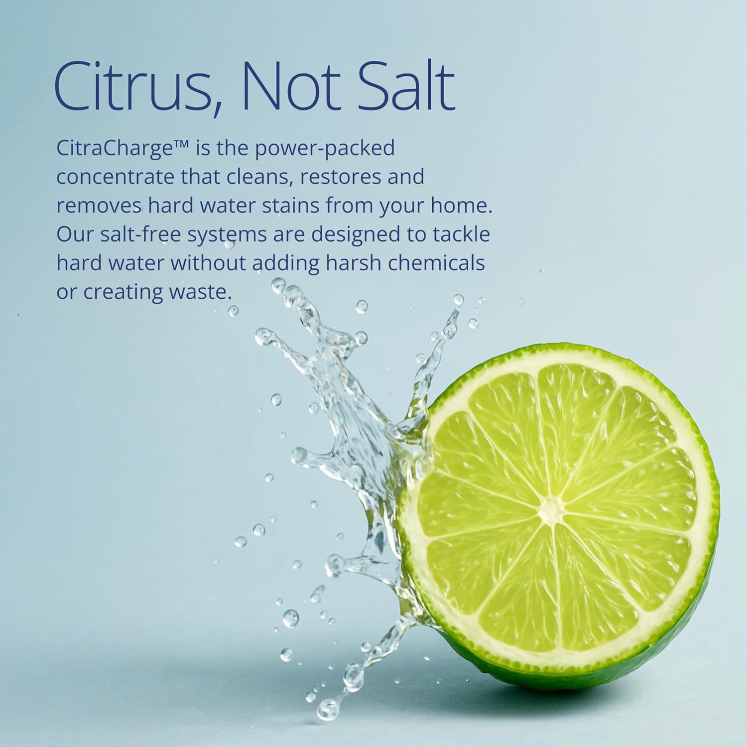 NuvoH2O CitraCharge Pro Spot-Free Dishwasher System – Citrus-Based, Eco-Friendly Water Softener – Reduces Scale – Quick-Connect Install – Protects Dishwashers & Appliances