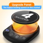 Coffee Mug Warmer - Fastest Heating & Highest Temperature, Coffee Cup Warmer for Desk Auto Shut Off, 4 Temp Settings & 1-12H Timer, Smart Electric Beverage Warmer for Coffee, Tea (Black)