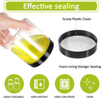 12pcs Plastic Jars with Lids 16 oz & 8 oz & 4 oz, Leakproof Storage Containers Clear Plastic Mason Jars for Peanut, Spice, Cookie, Candy and Dry Food Wedding Shower Party Favors