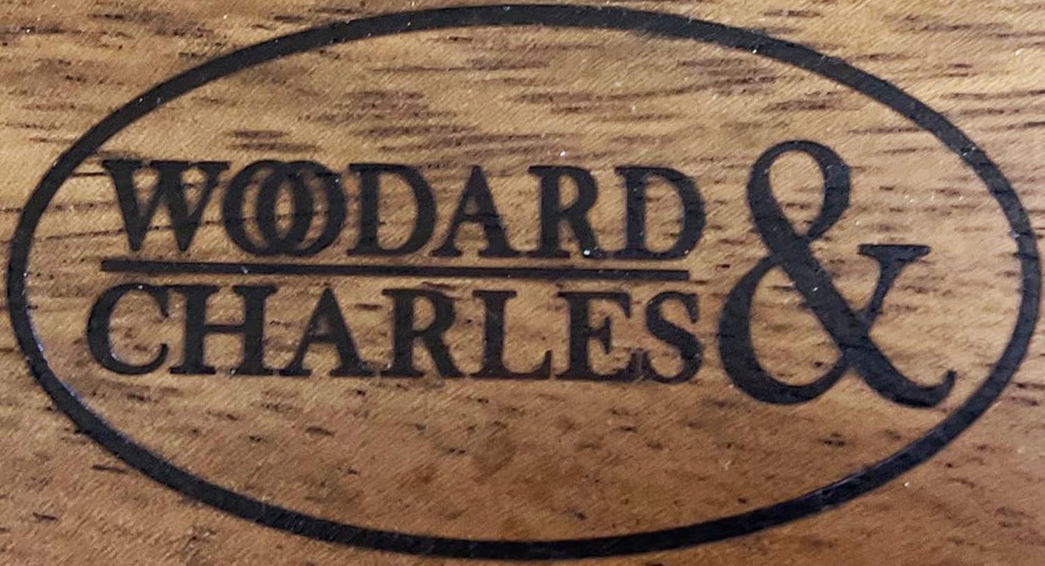 Woodard & Charles 6 Piece Wood Boards with Stand, Perfect for Serving, Sushi, Cheese, Hors D'Oeuvre, Charcuterie, Sandwiches, 7 Piece Set, 9 1/2" x 6 1/2" (Walnut)