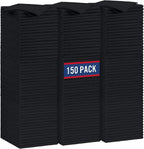 GLIMGLINT Black Microfiber Cleaning Cloth, 150 Pack Microfiber Towels for Cars, Lint Free, Scratch-Free, Highly Absorbent, Reusable Cleaning Rags for Car, Household, Shop Towels 14"X12"
