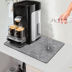 Golener Coffee Maker Mat for Countertops, 19" x 13" Dripper Pad, Absorbent Washable Reversible Microfiber Dish Drying Mat, Kitchen Accessories, Under Small Appliance Mat