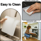 Silicone Baking Mat 35.4"x23.6" Food Grade Silicone Mats for Kitchen Counter Large Countertop Protector Mat with Edge Heightening Non-Slip Heat Resistant Mats for Countertop Easy Clean Transparent