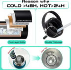 40OZ Water Bottle Stainless Steel - Cold-48H & Hot-24H Vacuum Insulated Water Bottle with Straw & Chug Lid, Strap Carrying Pouch, Paracord Handle & Flask Boot, Thermo Hydro Bottle for Hiking Cycling