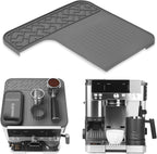 Top Mat for Ninja Luxe Cafe Espresso Machine ES601 – Protect Top Surface Food Grade Silicone Tamping Mat for Ninja luxe Cafe Accessories – Waterproof Non-Slip Espresso Tamper Mat Gray