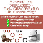 2 Set (30 Pcs) Silicone O Ring Kit for Saeco, O Rings for Gaggia Coffee Machine, O Ring Repair Kit for Fully Automatic Coffee Machines, Coffee Maker Part for Boiler Outlet Pin & Brew Unit