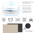 Coffee Maker Mat for Countertop - Coffee Bar Accessories Fit Under Cafe Machine, Rubber Backed Absorbent Pad, Table Mat Under Appliance, Kitchen Counter Dish Drying Mat, 19"x12", Marble Beige