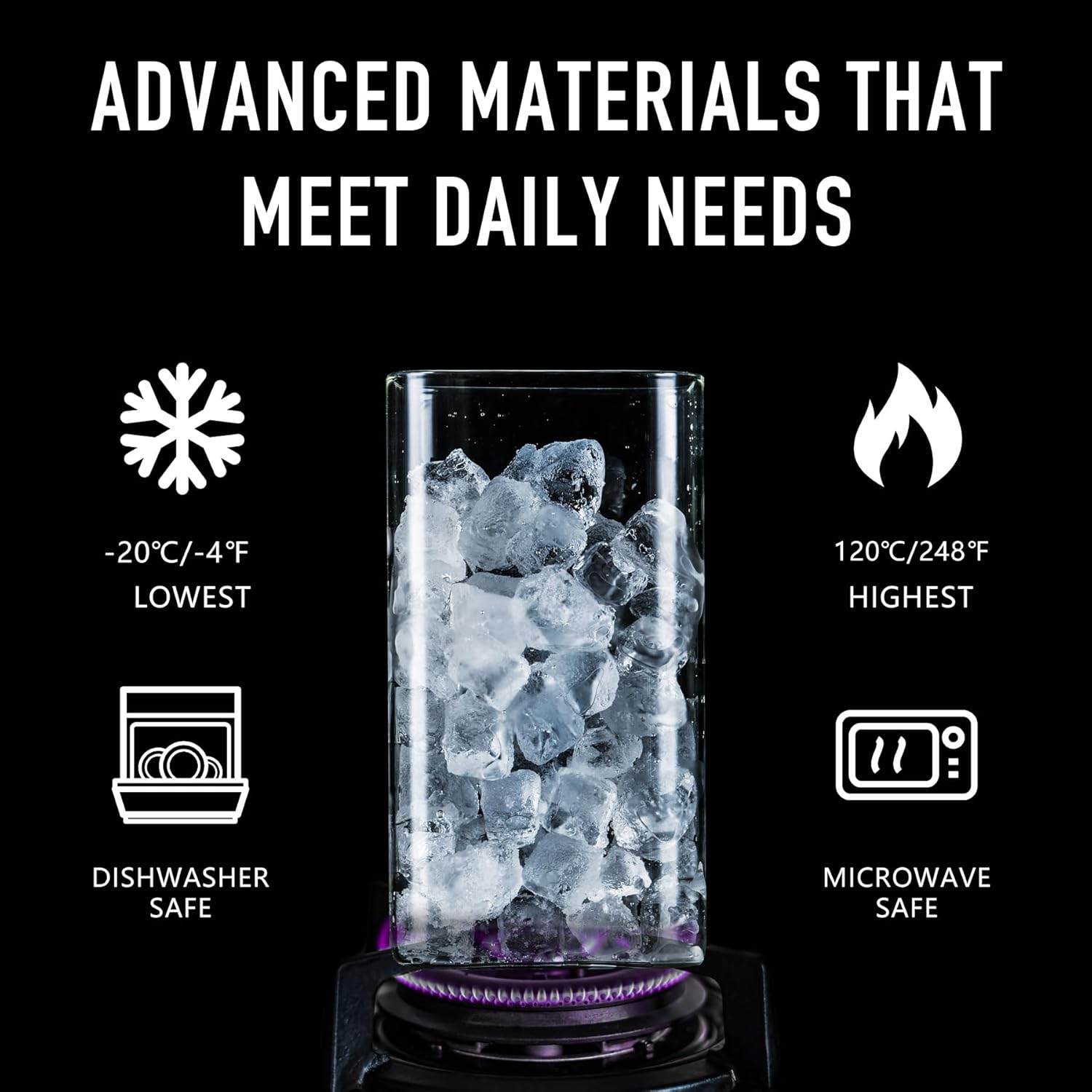 56oz Rectangle Airtight Glass Storage Containers with Bamboo Lids (Set of 3), Square Food Storage Jar, Pantry Organizers for Oats, Cereal, Pasta and Coffee beans (‎with Black Lable)