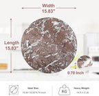 Koville African Lilac Marble Cutting Board Serving Tray for Kitchen Countertop, 16" Large Marble Cheese Board for Baking, Charcuterie, Pastry, Trivet, Heat Resistant Stone Cutting Boards for Kitchen