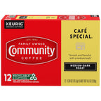 Community Coffee Cafe Special, 12 Count Single Serve Coffee Pods, Medium Dark Roast, Compatible with Keurig K-cup Brewers, 12 Count (Pack of 1)