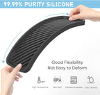 EG-SIPRO Kitchen Sink Organizer Tray,Sponge Holder for Kitchen Sink Bathroom Counter Tray Sponge Caddy Silicone Soap Holder for Soap dispenser, Bottle, Dishwashing Accessories(2-pack)