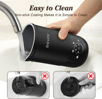 DEVINC Milk Frother, 4-in-1 Milk Frother and Steamer, Hot and Cold Foam Maker and Milk Warmer with Auto Shut-Off, Electric Frother for Coffee, Latte, Cappuccino, Matcha