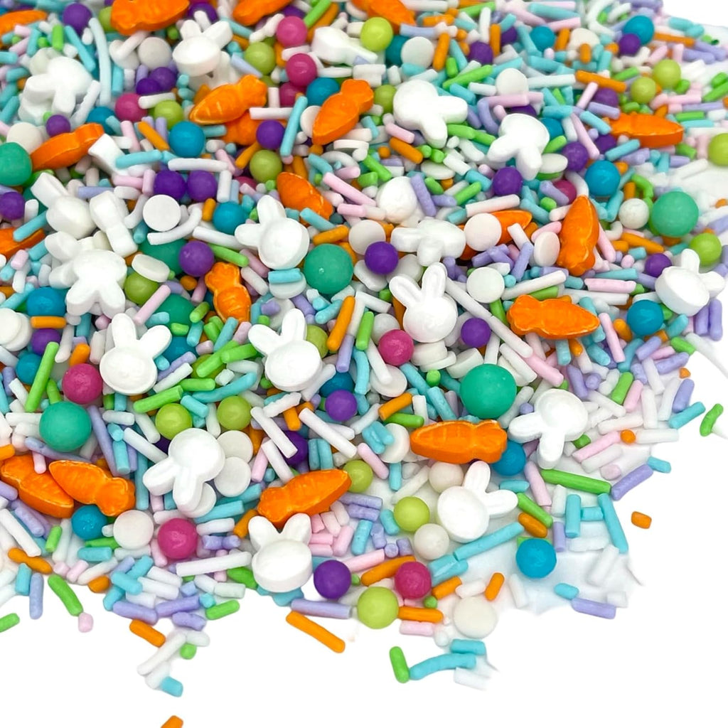 Manvscakes Sprinkles- Edible Cake and Cupcake Sprinkles with Assorted Shapes and Sizes for Parties, Metallic Sprinkle Mix for Cookies, Ice Cream, Cake and Cupcake Decorating, 4 oz (Pastel Easter)