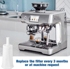 8 Pack Replacement Water Filter for Breville Espresso Machine Barista Touch Bes880, Barista Pro BES878, Oracle Touch BES990, Oracle BES980, Dual Boiler BES920 Bambino ClaroSwiss Sage by Funmit