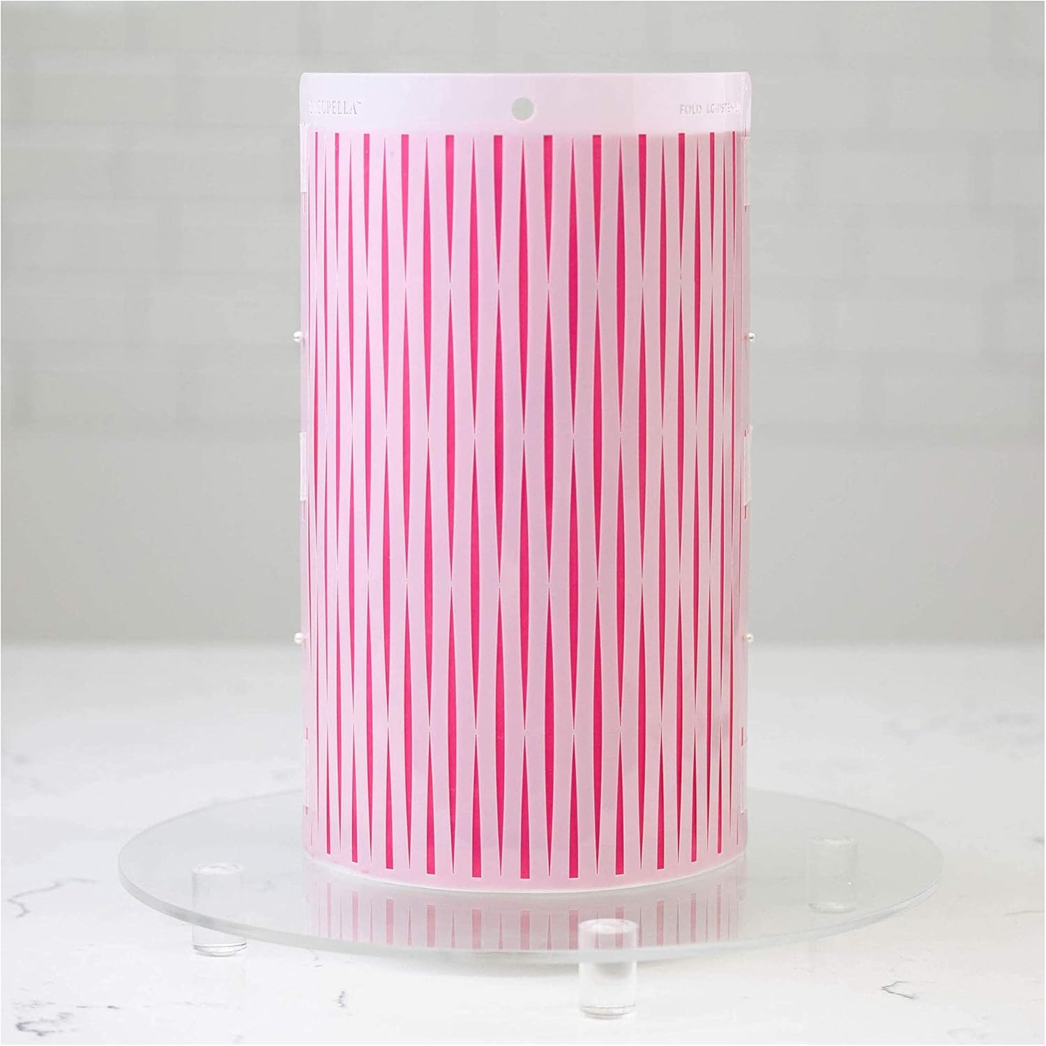 Cake Baking Stencil - Seamless Delicate Pattern for Decorating Tall Double Barrel Cake to Use with Buttercream, Royal Icing, Ganache, Paint, Airbrush (FOLD)