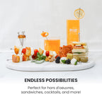 A Bar Above 12-Piece Gold Cocktail Picks, Short Stainless Steel Garnish Skewers for Appetizers, Martinis, Old Fashioneds, Shrimp Cocktail, Bloody Marys, and Premium Drink Presentations