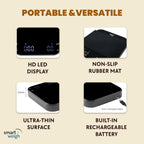 Smart Weigh Coffee Scale 3000g x 0.1g High Precision Sensors Accurate Scale for Espresso Pour-Over Coffee Digital Kitchen Food Scale for Baking Portable Kitchen Scale with LED Display