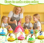 Suuker 7 Pieces Pleated Skirt Piping Nozzles Set, Stainless Steel Russian Nozzles Tips Piping Set For Pastry Fondant,Cake Decorating Supplies Baking Set Tools