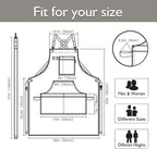 Kitchen Apron, Work Apron, Canvas, Multiple Pockets, Gardening, Painting, BBQ, Artist, Carpenter, Sizes M to XXL, Dark Gray