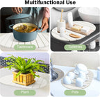 Stone Dish Drying Mat for Kitchen Counter,24"(L)×16"(W) Collapsible Fast-Drying Diatomaceous Earth Mats with Towel Sanding Tool,Versatile Stone Drying Mats for Cups Dishes Bottles