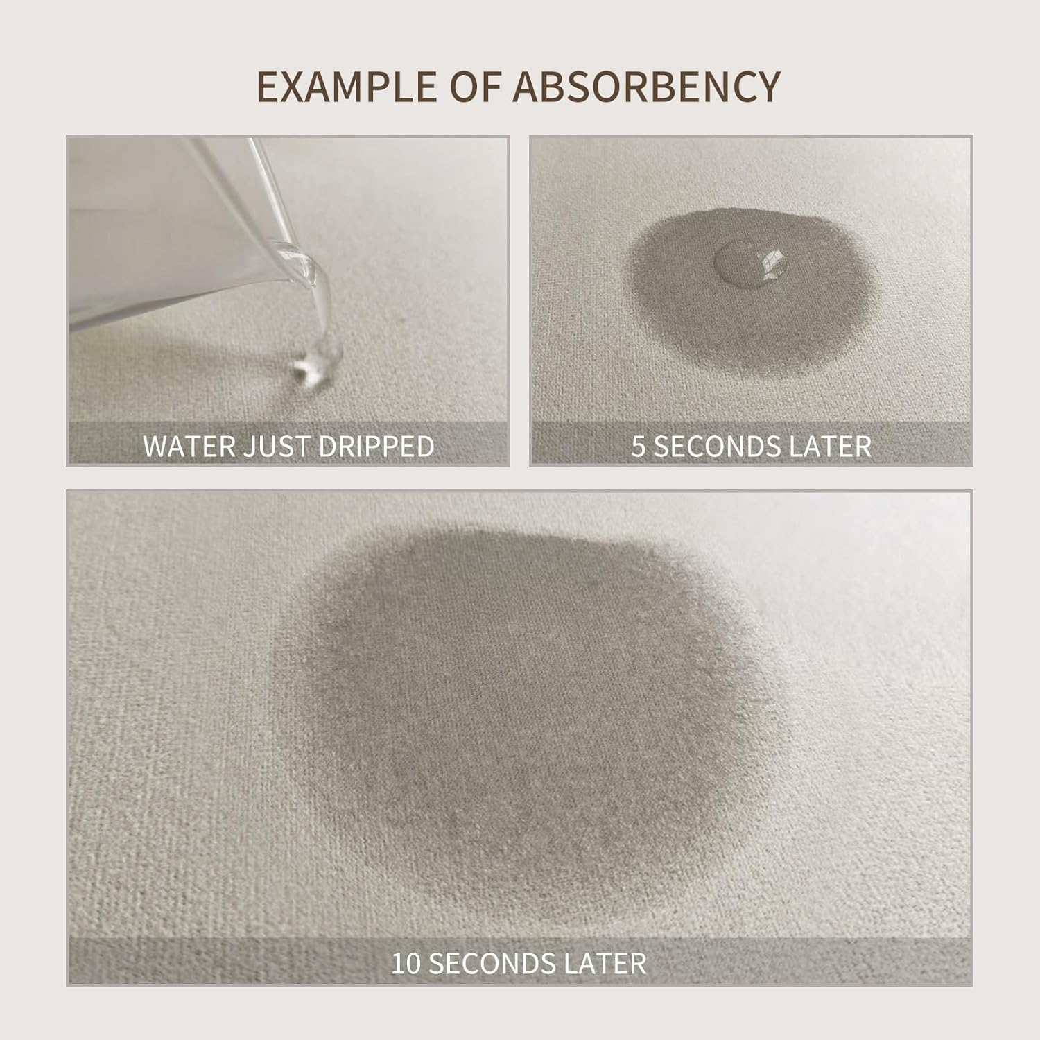 Dish Drying Mat Diatomaceous Earth Soft Coffee Mat, Silicone Dish Drying Mat for Kitchen Counter or Sink for Kitchen Bathroom Coffee Bar (Green, 16 x 24 Inches)