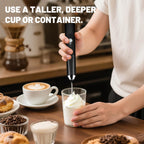 BEoffer Milk Frother Handheld Rechargeable 2000mAH Power Frother Wand Electric Foam Maker with 2 Stainless Whisks 3 Speeds Drink Mixer Coffee Frother for Latte, Cappuccino, Matcha, Hot Chocolate, Egg
