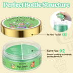 Nomeca Edible Glitter for Drinks Cakes, 8 grams Food Grade Luster Dust Sprinkles Glitter for Cake Decorations, DIY Cocktails, Beverages & Cake Decorating, Dessert Cake Topper (11-Fruit Green)