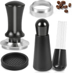 51mm Espresso Accessories Kit, Spring Loaded Calibrated Tamper, WDT Tool, Dosing Funnel, Fits Espresso Coffee Machines and 51 mm Portafilters, Barista Tools