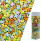 Easter Sprinkles Rabbit & Carrot & Eggs Cake Decorations Topper Edible Themed Sprinkles for Cake, Cookies, Chocolate Desserts,Ice Cream 4.58OZ