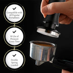 51mm Calibrated Espresso Coffee Tamper - Spring Loaded Coffee Tamp Tool with Mat - Precision Tamper Tool for Espresso Machines - Espresso Hand Press Tamper for Barista & at Home Brewers