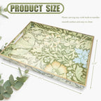 Spsyrine Serving Tray with Handles, Plastic Decorative Tray for Coffee Table, Living Room, Home Decor, 3040C