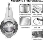 Wildone Measuring Cups & Spoons Set of 21 - Includes 7 Stainless Steel Nesting Cups, 8 Measuring Spoons, 1 Leveler & 5 Mini Measuring Spoons, Ideal for Dry and Liquid Ingredients