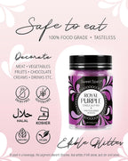 Sweet Spell Edible Glitter (15g) - Shimmer Sparkles for Drinks, Cakes, Cocktails - 100% Edible & Food Grade Glitter, Vegan, Gluten-Free (Purple)