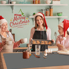 Warome Silicone Mat,78.7”x 23.6” Heat Resistant Mats for Countertop,Extra Large Countertop Protector Mat, Multi-Functional Cuttable Kitchen Counter Mat, Silicone Mats for Kitchen Counter/Crafts- Grey