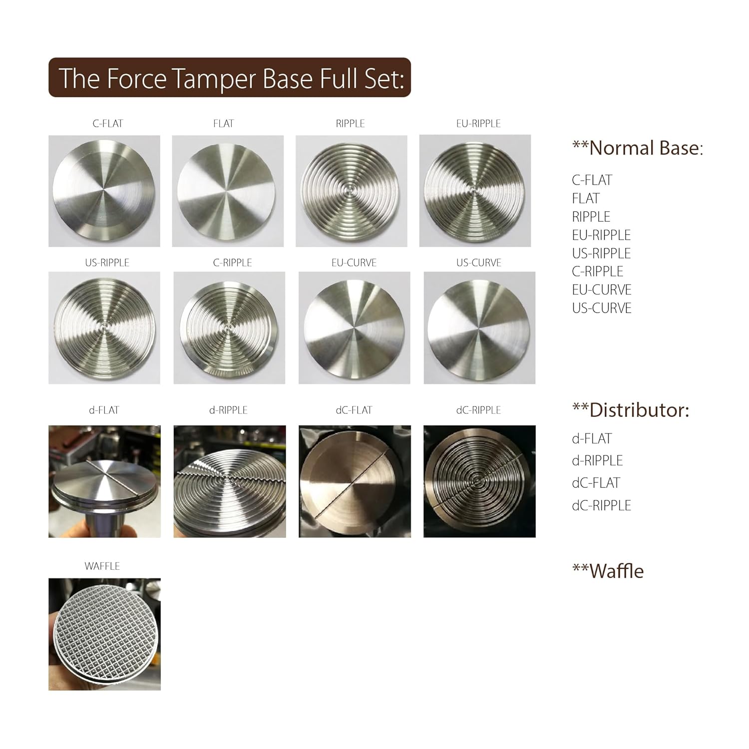 The Force Tamper Automatic Impact Adjustable Constant Pressure and Autoleveling Coffee Tamper Reddish Brown Jellyfish Wooden Handle Set Pro (Full-Set, 58.35mm)