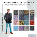 Adult Bib Scarf - Dignified Alternative to Bibs | Washable and Reusable Clothing Protectors for Eating