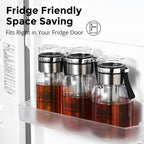 Glass Cold Brew Coffee Maker with Extended Fine Mesh Filter, Tea Infuser Bottle Iced Coffee Maker with Thick Borosilicate Glass (500ml/17oz)