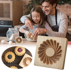 Wooden Cookie Biscuit Mold, 3D Baking Mold, Embossing Craft Decorating Baking Tool, Suitable for Halloween Thanksgiving Christmas Kitchen DIY (Shape E 10 * 10 * 2)