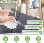 Large Dish Drying Mat for Kitchen Counter,24"×16"Fast Dry Pad Absorbent Countertop Mat, Heat-resistant Mat,Diatomaceous Earth Mats,Gray