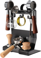 GIB Espresso Accessories Organizer Rack Tamper Holder Station, Heavy Duty Steel Stand for Coffee Distributor 51-54mm Portafilter Storage for Bar Home Office