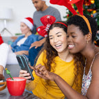 12 Pcs Christmas Glass Drink Stirrers 7 Inch Xmas Stir Sticks Reusable 3D Coffee and Cocktail Stirrers Hot Cocoa Bar Supplies for Holiday Party Favors (Christmas Tree)