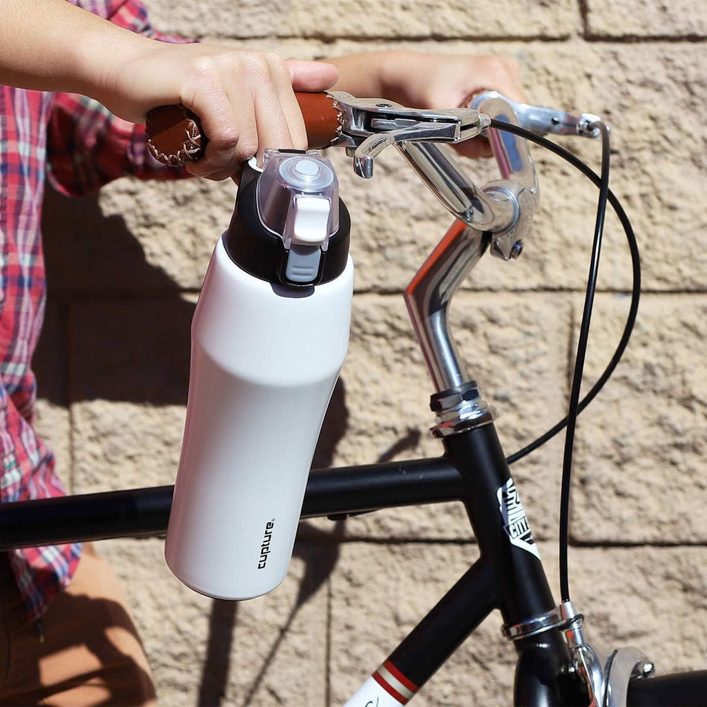 Cupture Action Bottle with Handle - Stainless Steel Vacuum-Insulated, 22 oz