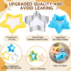 Sandwich Cutters for Kids Lunch, 33 Pcs Sandwich Cutter and Sealer Set for Kids Lunch, DIY Vegetable Fruit Shapes and Cookie Cutters for Bento Box