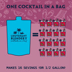 Lt. Blender's Mulled Wine in a Bag - Drink Mix for Festive Holidays, Mulled Wine Spiced Cocktail Mix, Easy to Make, 16 Servings in a Resealable Bag (Pack of 3)