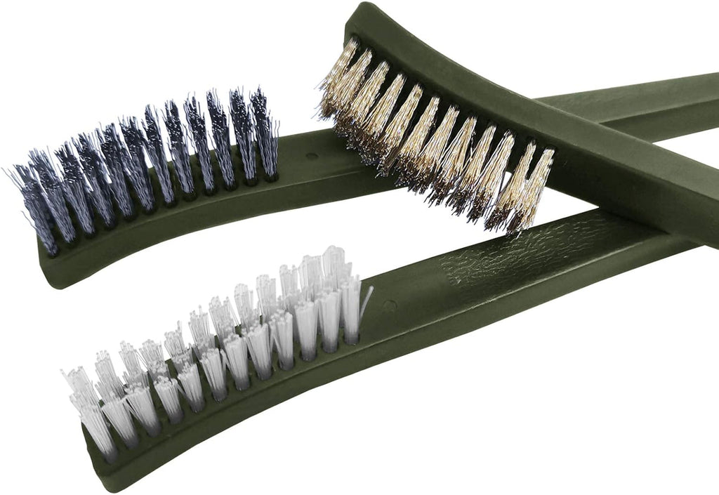 9pcs Wire Brush with Carburetor Cleaning Kit for Car,3pcs Brass Brush,3pcs Steel Brushes,3pcs Nylon Brushes