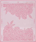 Large Cake Decorating Stencil (PEONIA) Peony Flower Pattern